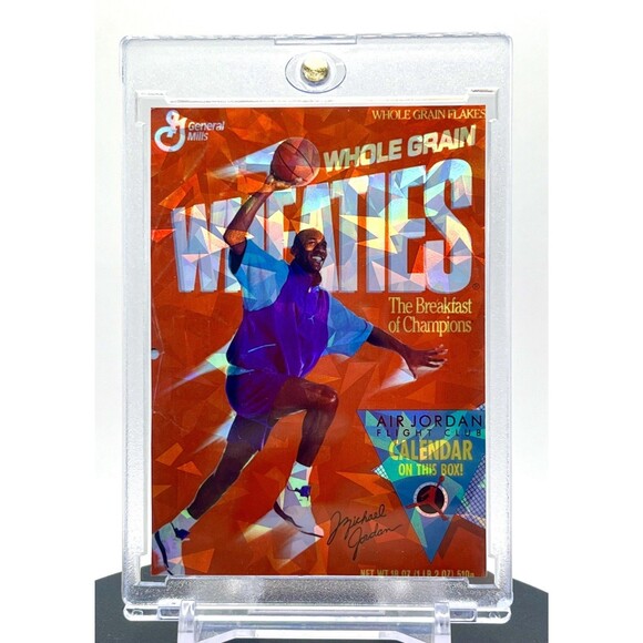 6 Card Michael Jordan SP Wheaties Cracked Ice Holographic Custom Card Set 90s - Picture 3 of 7